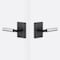 Sure-Loc Hardware Sure-Loc Hardware Levanto Passage Rosette, Flat Black, Smooth Grip in Polished Chrome LV101 FBL GRIP-SM 26 - alternate 1